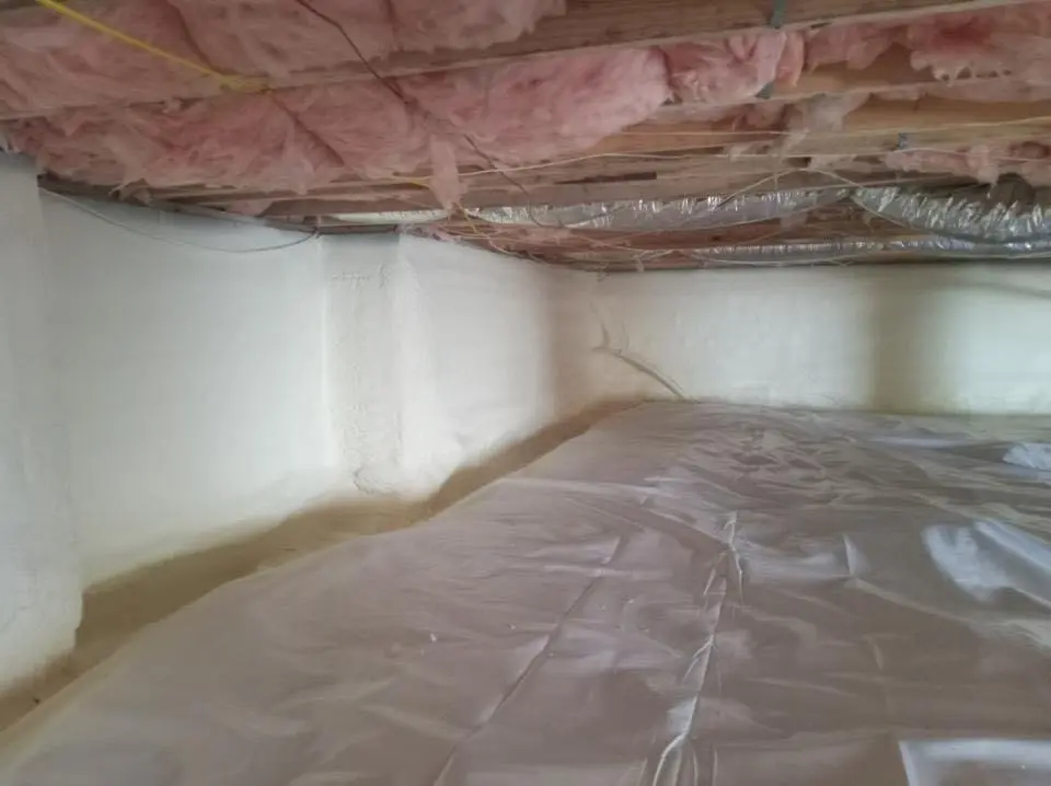 Crawl space encapsulation with closed-cell spray foam for Spray Foam Roofing Repair in Tyrone